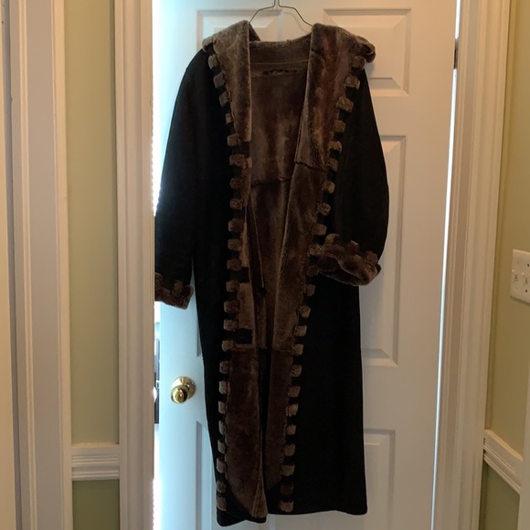 Full length Shearling coat T.O. LEATHER FASHIONS - Picture 3 of 5